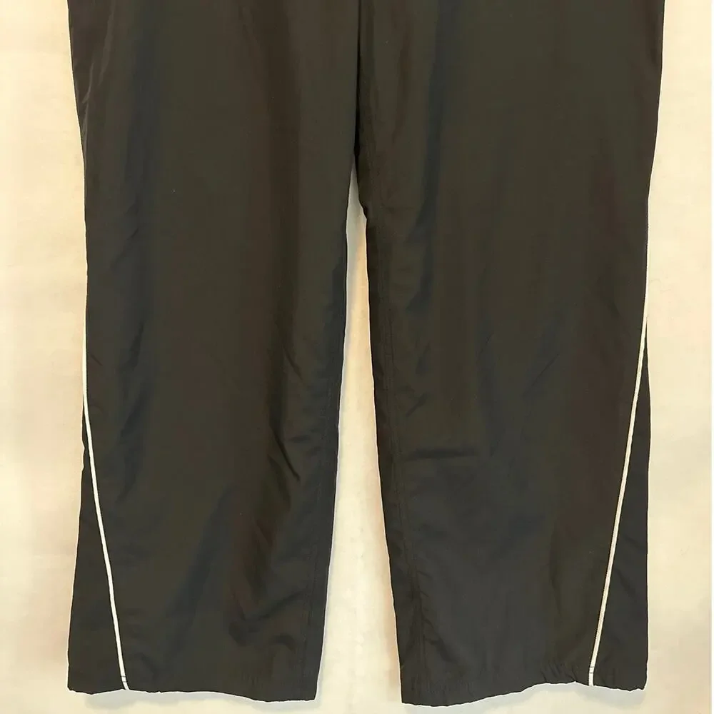 Nike Y2K Track Pants Boys L / Men's M Baggy Black Mesh Lined Athletic Dept
